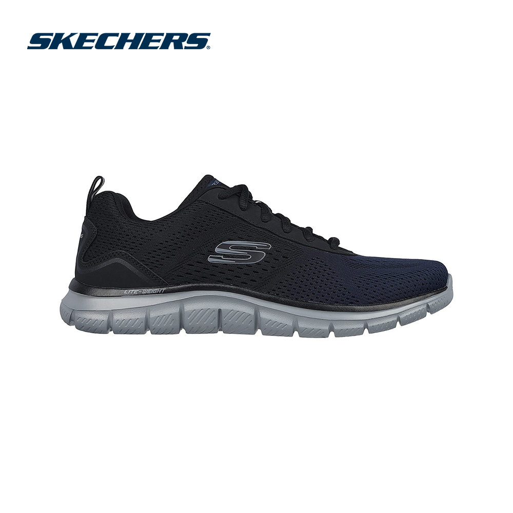 Skechers Nam Giày Thể Thao Đi Bộ Giặt Máy Được, Tập Gym, Đi Học, Đi Làm, Thường Ngày Sport Track Ripkent walking Memory Foam Lite-Weight, Machine Washable - 232399-NVBK