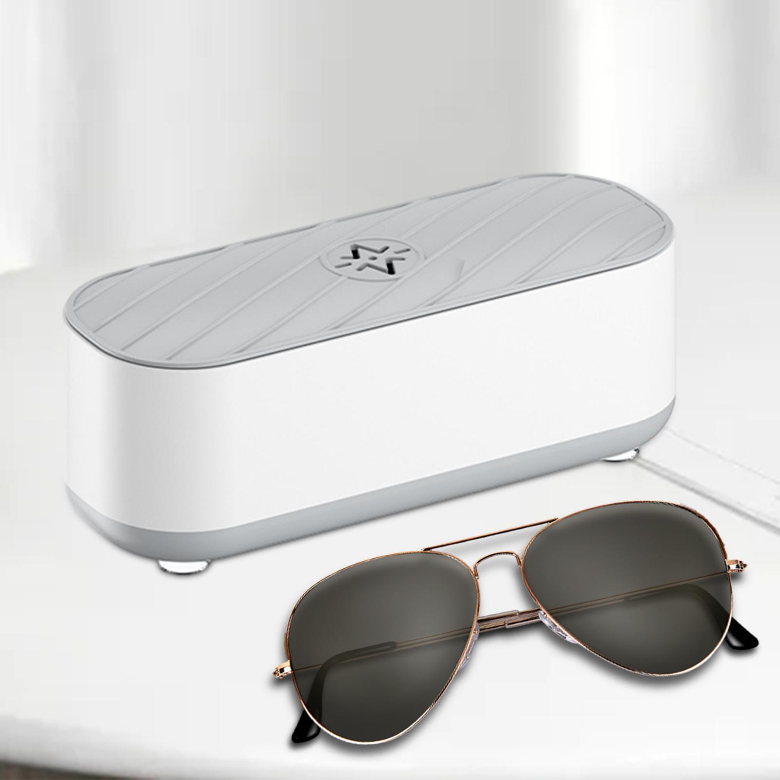 Glasses Cleaning Machine Jewelry Cleaner ,360 Fast Cleaning Efficient Cleaning Portable, Vibration for Combs Watches