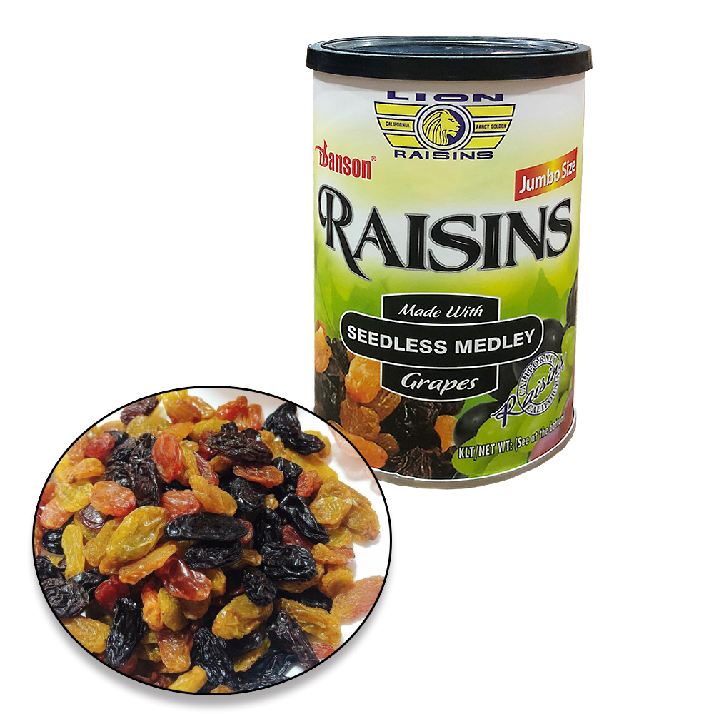 Nho khô Sunview Raisins Mỹ không hạt 3 màu Giàu Vitamin khoáng chất, Món ăn vặt tốt cho tim mạch (425g/hộp) - Massel Official