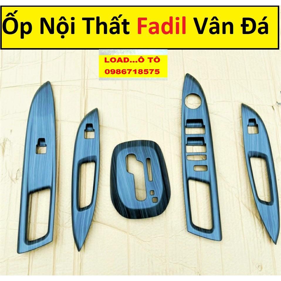 Ốp Nội Thất Vân Đá Xe Vinfast Fadil 2022-2019 Cao Cấp Nhất Thị Trường, Sẵn Keo Dán 3M