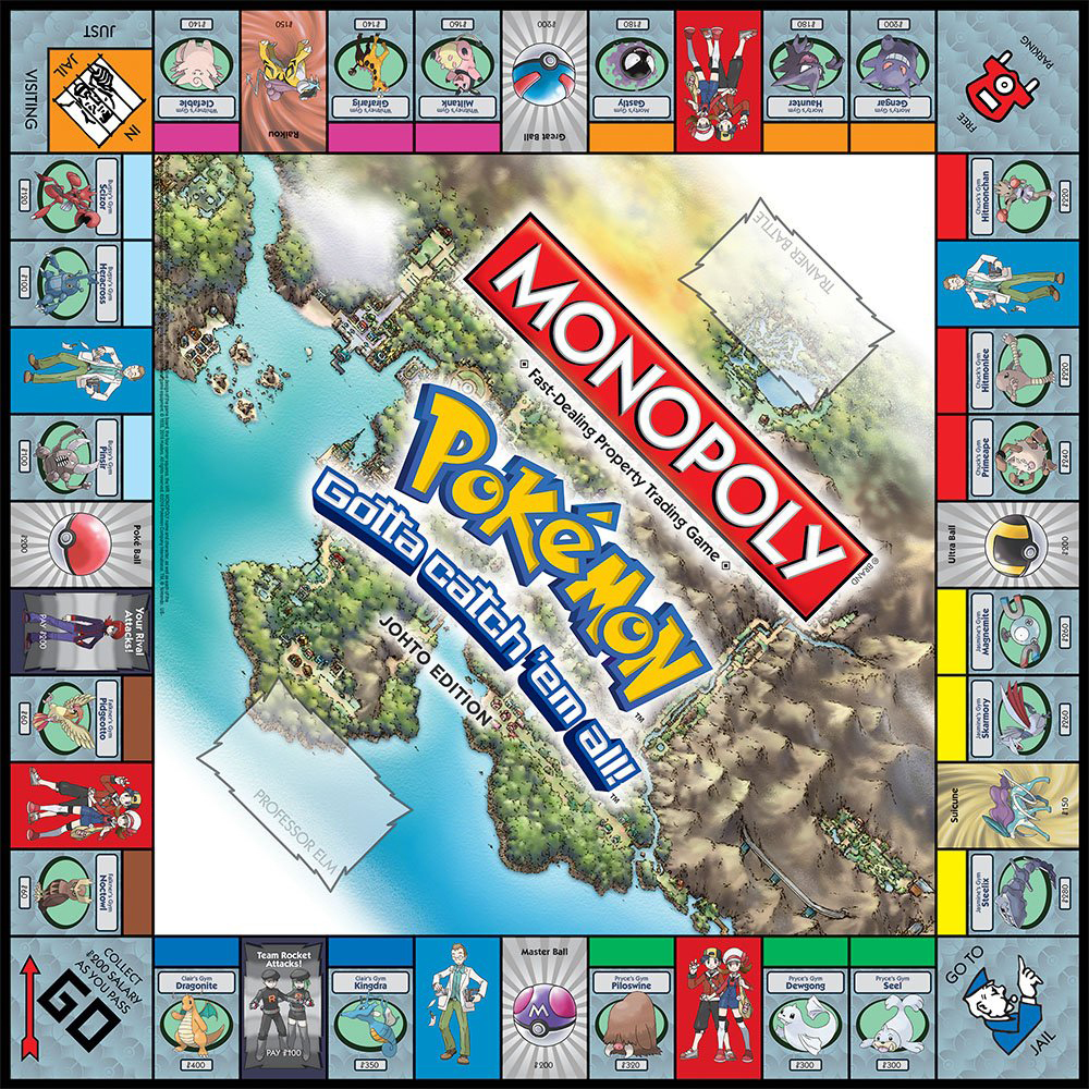 Board Game Monopoly Phiên Bản Pokemon Johto Edition Cao Cấp
