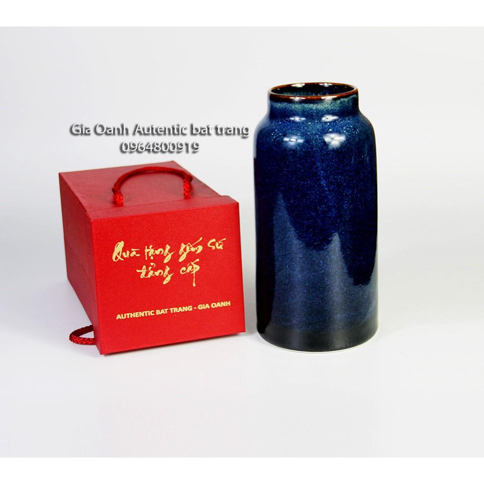 Bình cắm hoa - men xanh hỏa biến cao cấp