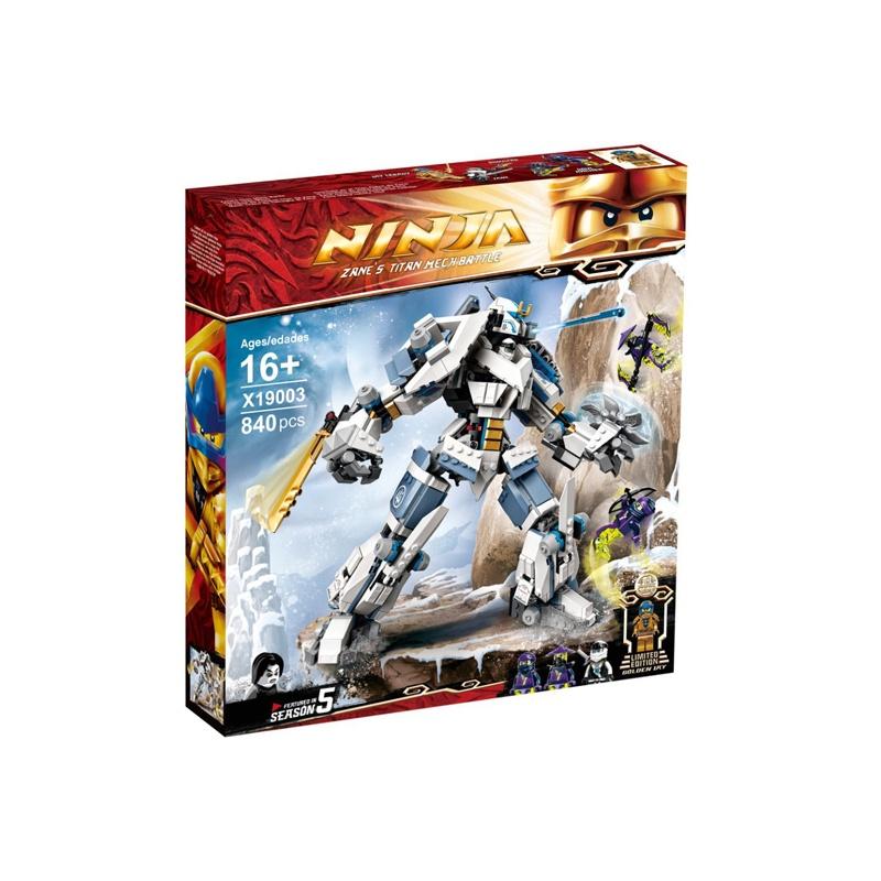 Đồ chơi Lắp ráp Robot Cuồng phong Ninja Go, X19003 Mecha Ninja, Xếp hình thông minh, Mô hình người máy