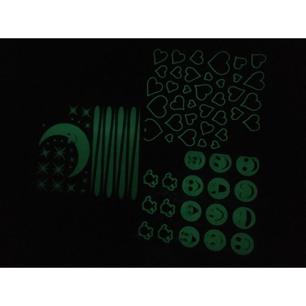 Decal trang trí Sao băng dạ quang