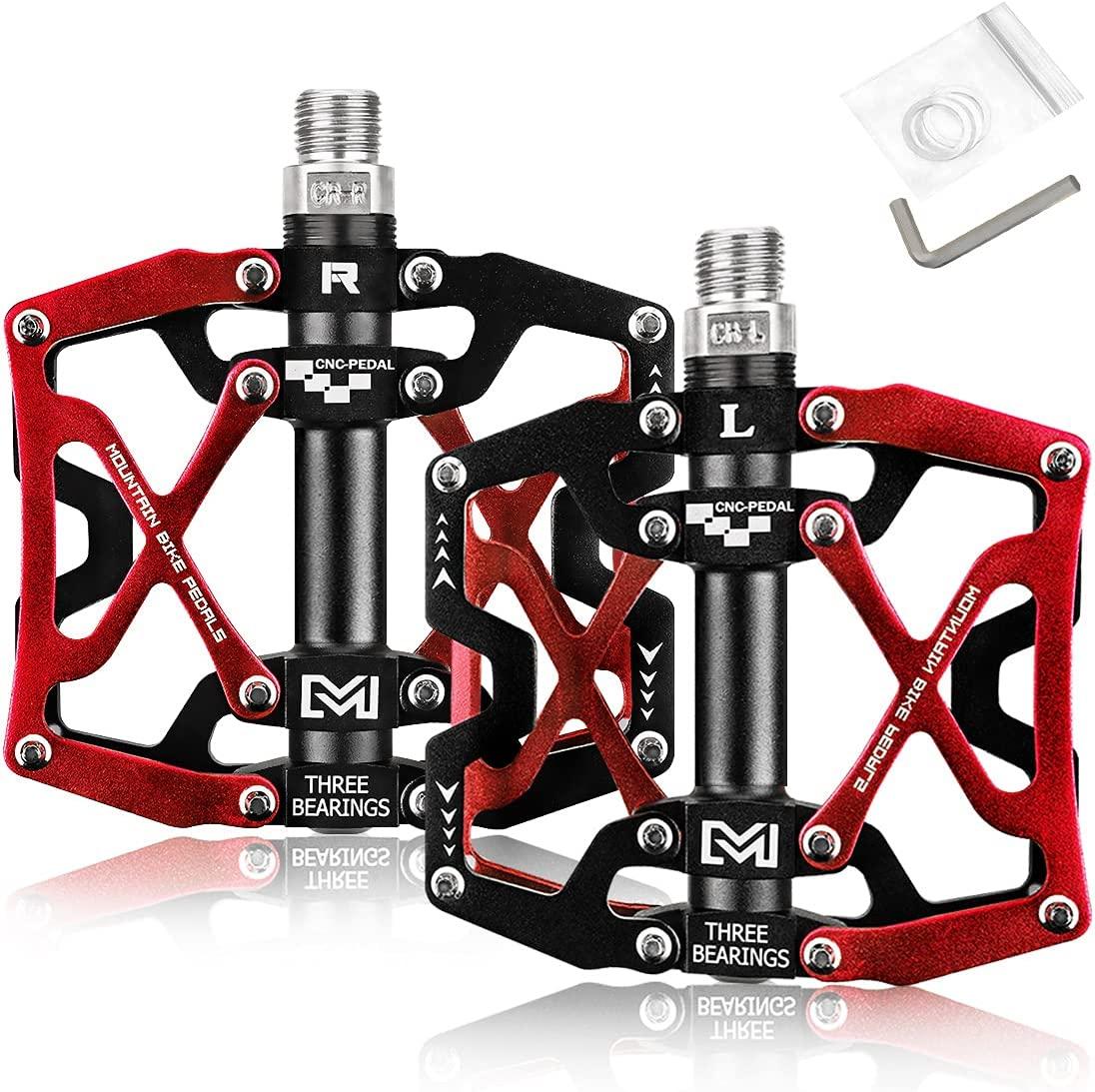 Bàn Đạp Xe Đạp, Bàn Đạp Phẳng MTB Thân Nhôm CNC
