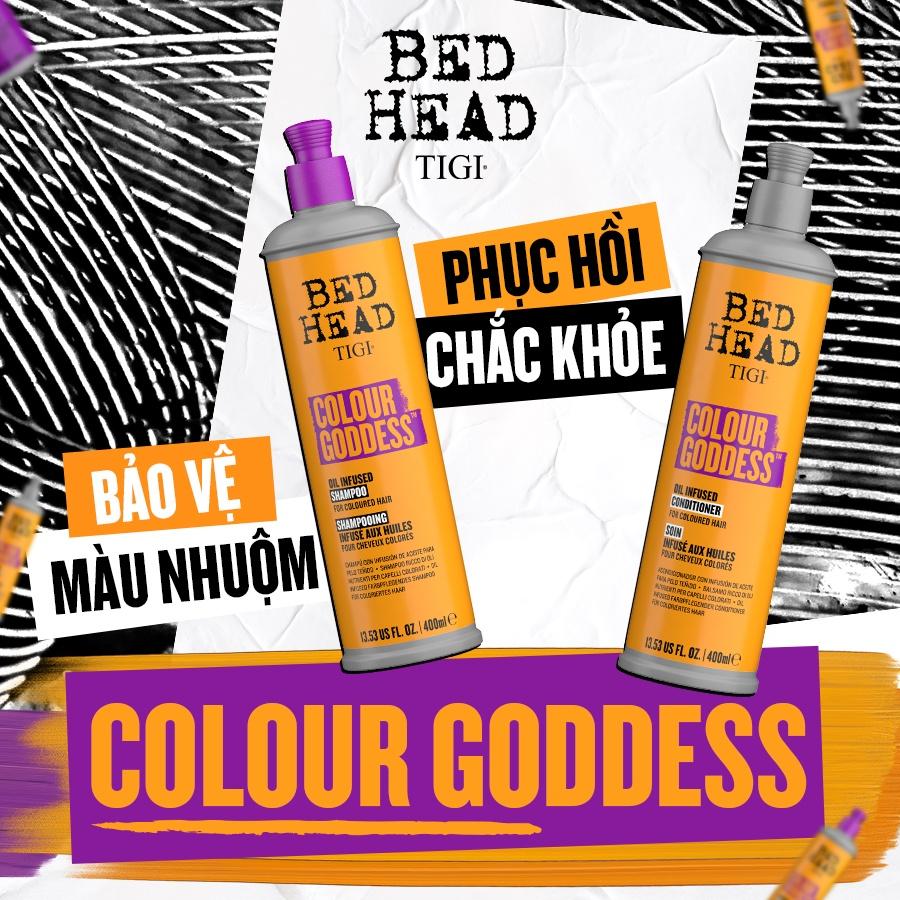 Dầu gội xả cho tóc nhuộm Tigi Bed Head Colour Goddess Mỹ 400ml
