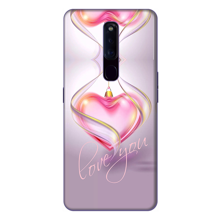 Ốp lưng điện thoại Oppo F11 Pro hình Trái Tim Hồng - Hàng chính hãng