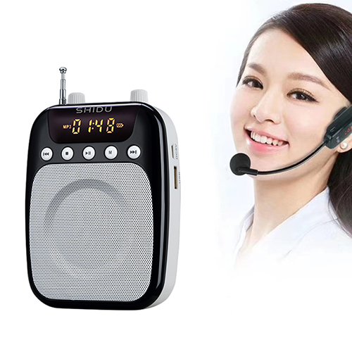 Máy trợ giảng không dây SHIDU kết nối bằng tần số cao cấp, mic trợ giảng cho giáo viên và hướng dẫn viên du lịch, loa trợ giảng cài áo tiện lợi, Hàng nhập khẩu