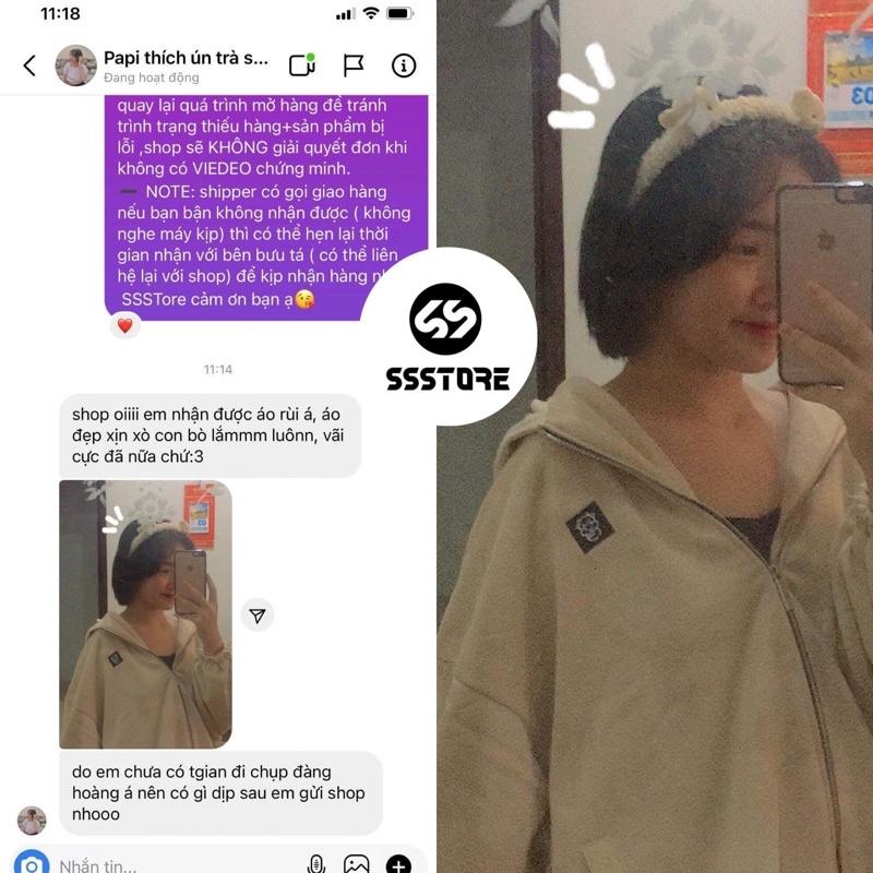 Áo khoác con bò đen ảnh thật unisex