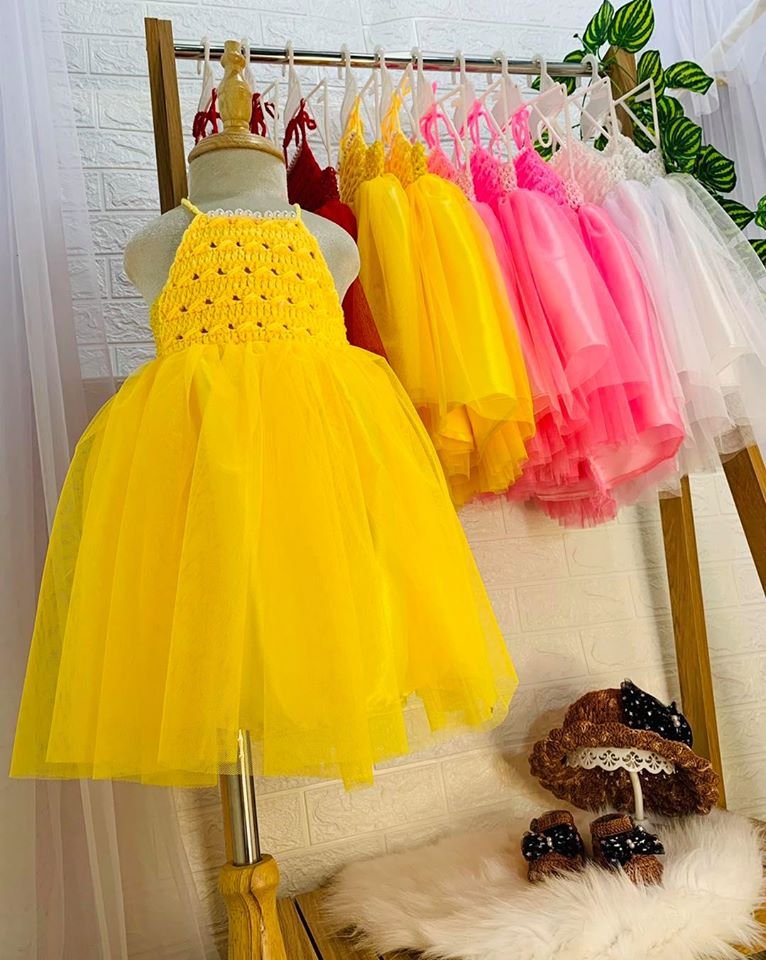 Size Đầm/Váy công chúa tutu dễ thương cho bé - Yếm Len