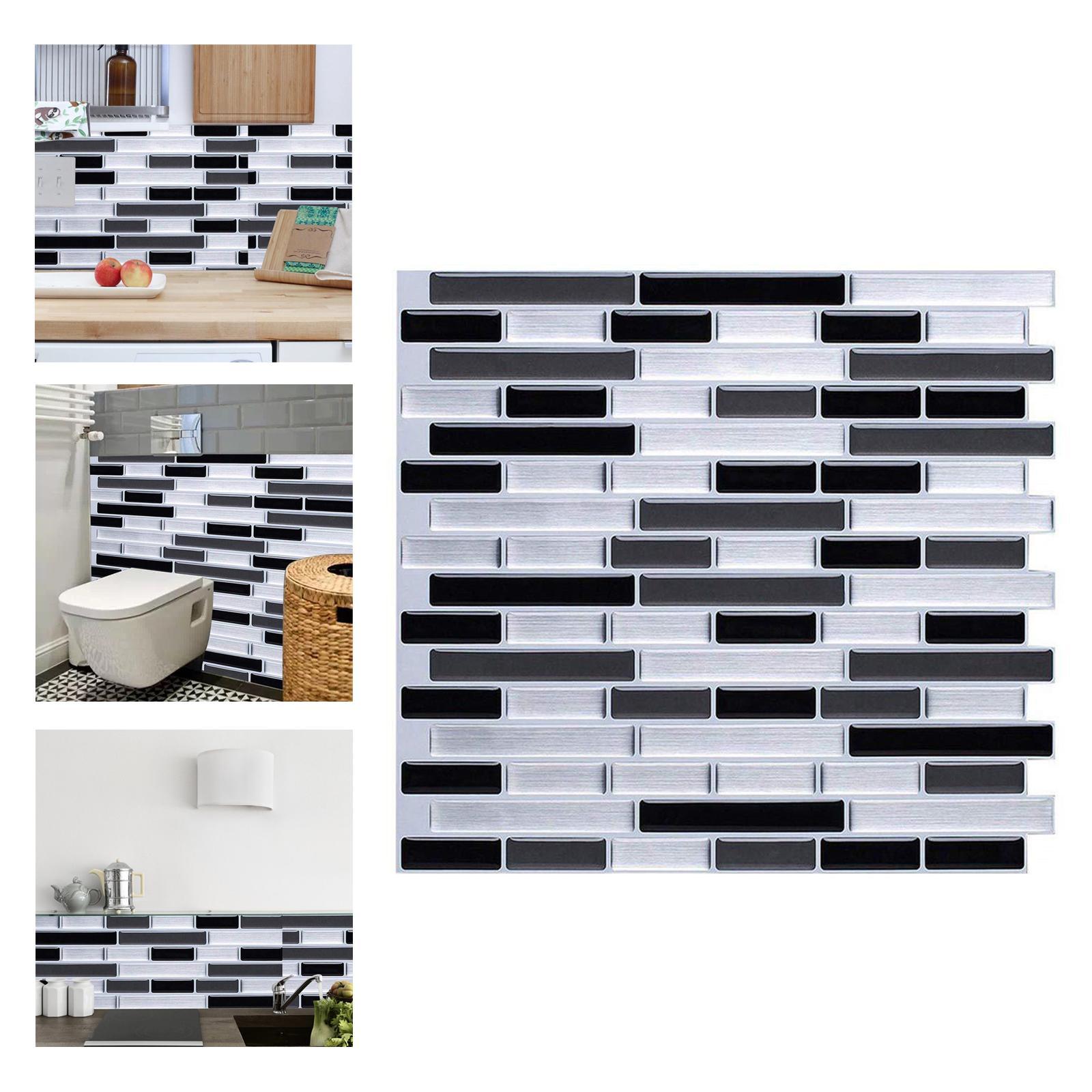 3D Self Adhesive Wall Backsplash Waterproof Home Decor