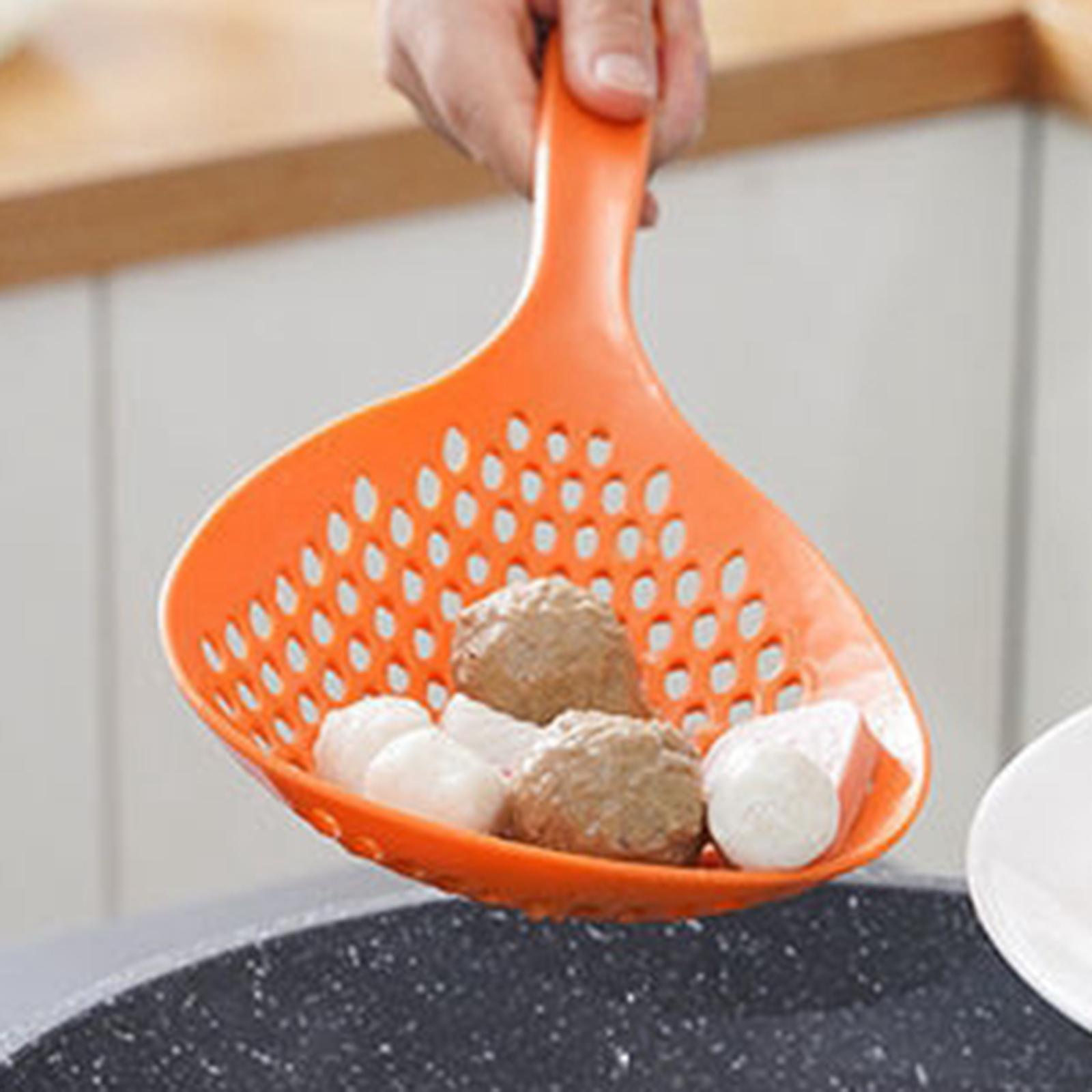 Strainer Mesh Basket Round Mesh Spoon tool for Loo Noodle Kitchen Pasta