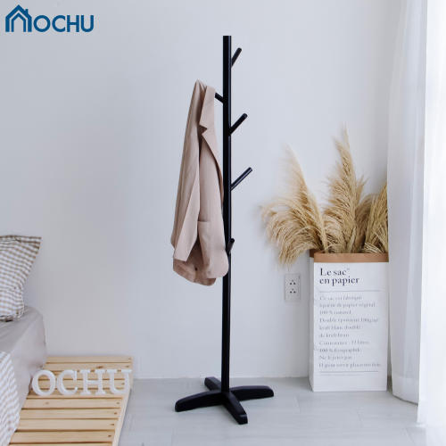 Cây Treo Quần Áo Đứng Bằng Gỗ OCHU - Standing Hanger - Black