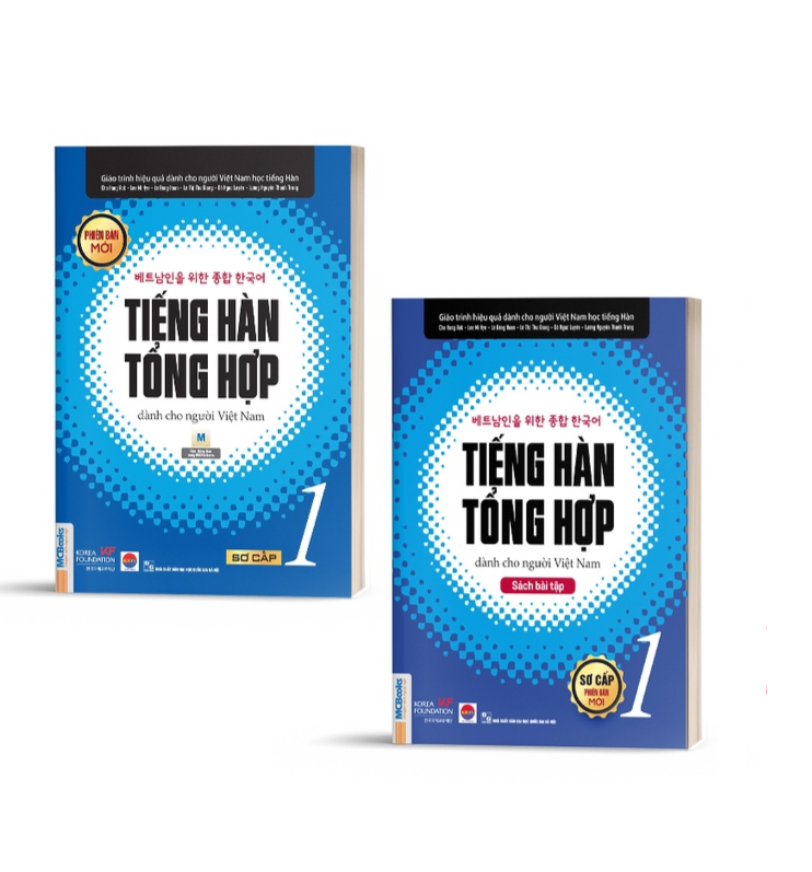 Sách Combo Tiếng Hàn Tổng Hợp Dành Cho Người Việt Nam - Sơ Cấp 1 ( SBT + GTR) - Bản Quyền - GT Màu + SBT