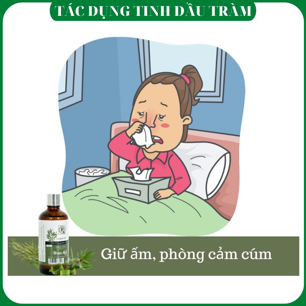 Tinh dầu tràm Huế nguyên chất , Tinh dầu sả chanh nguyên chất 100ml Chính hãng Hồng Tâm