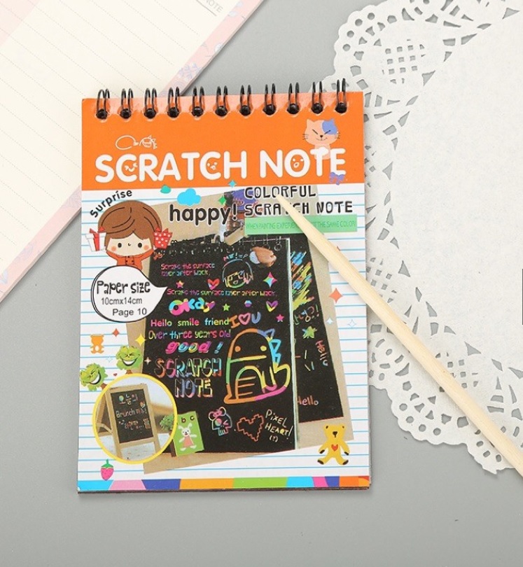 Sổ Vẽ Ma Thuật A6 Scratch Note (Giao màu ngẫu nhiên)