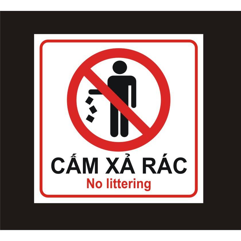 BIỂN CẤM XẢ RÁC