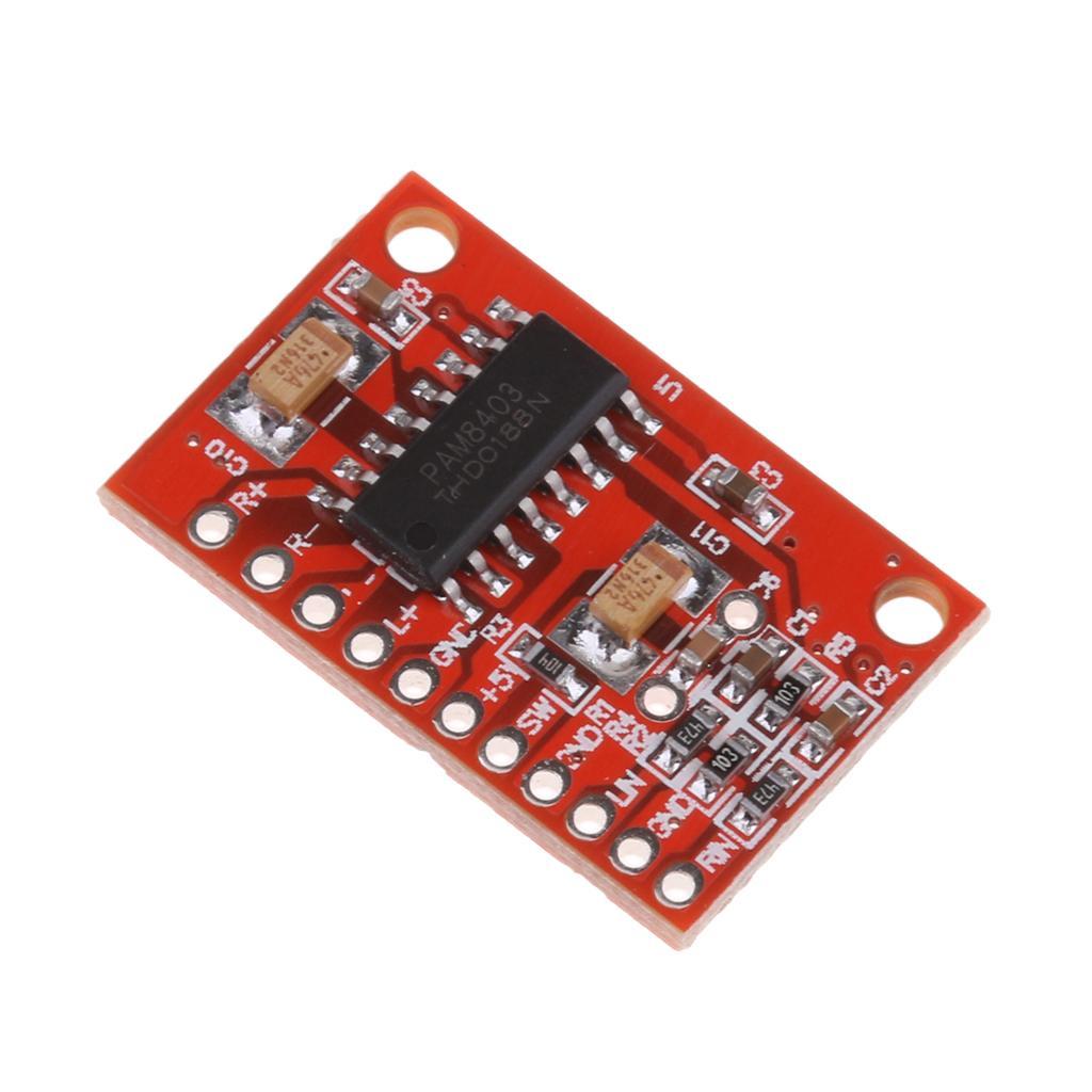 PAM8403 Mini 2x3W Digital Amplifier Board USB Powered Dual
