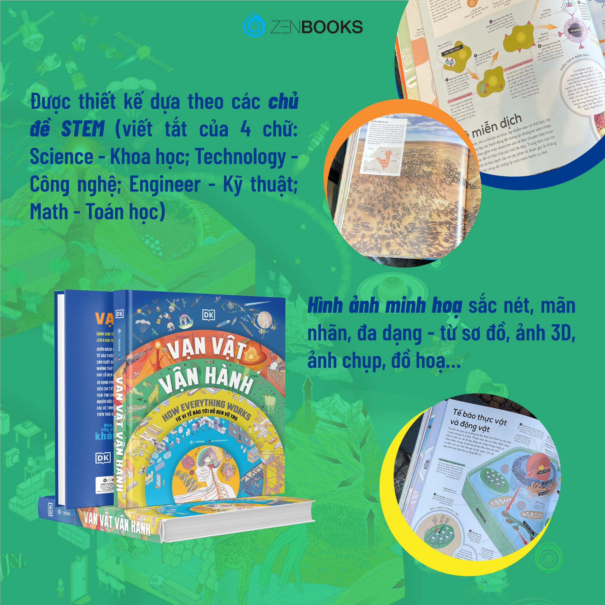 Sách - Vạn Vật Vận Hành - Từ Vi Tế Bào Đến Hố Đen Vũ Trụ