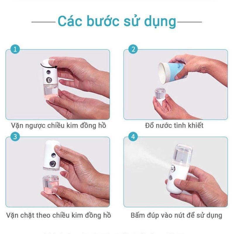 Máy Xông Mũi Họng FO - Máy Xông Da Mặt Đa Năng NANO MINI