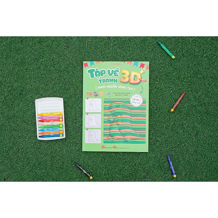 Sách Tập vẽ tranh 3D, khơi nguồn sáng tạo