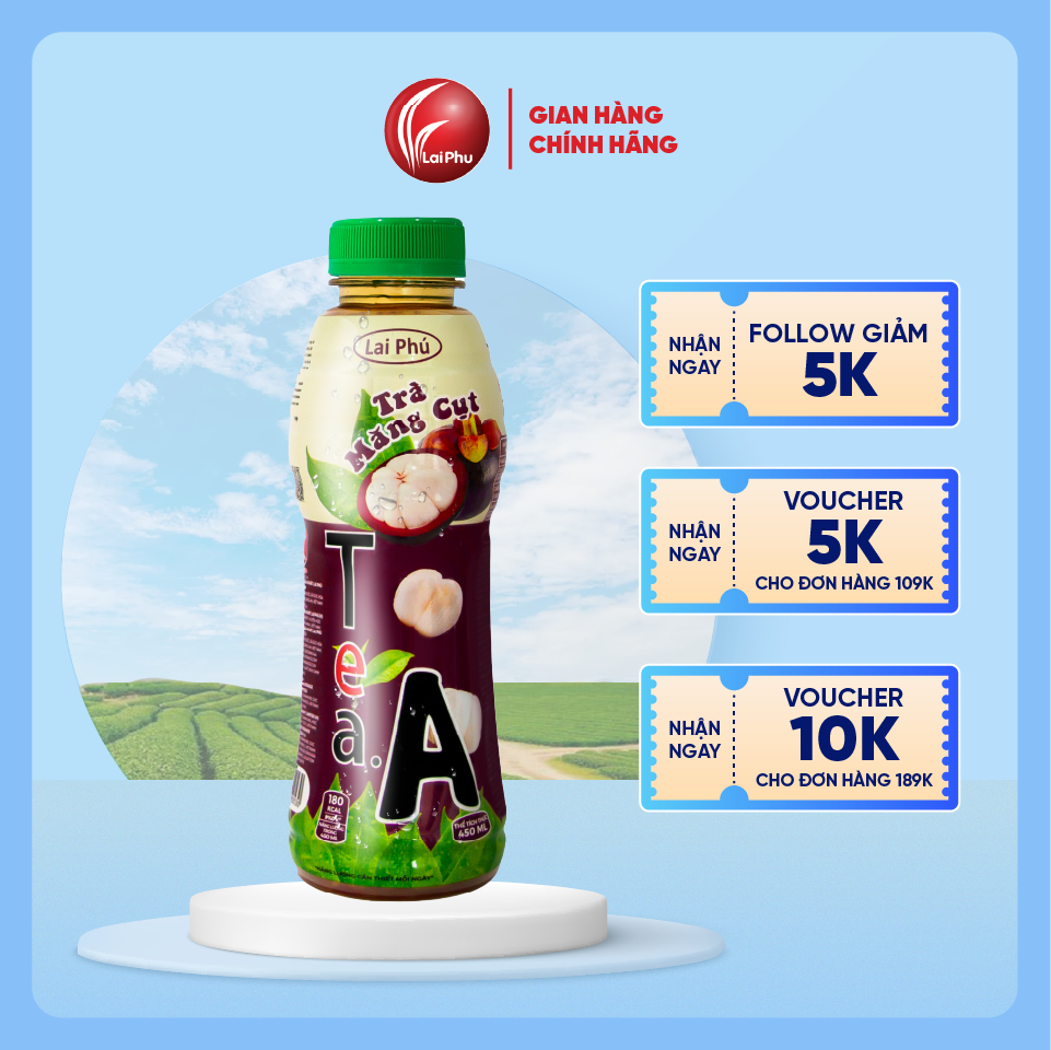 Trà Măng Cụt Tea A Chai 450ml - Thùng 24 Chai