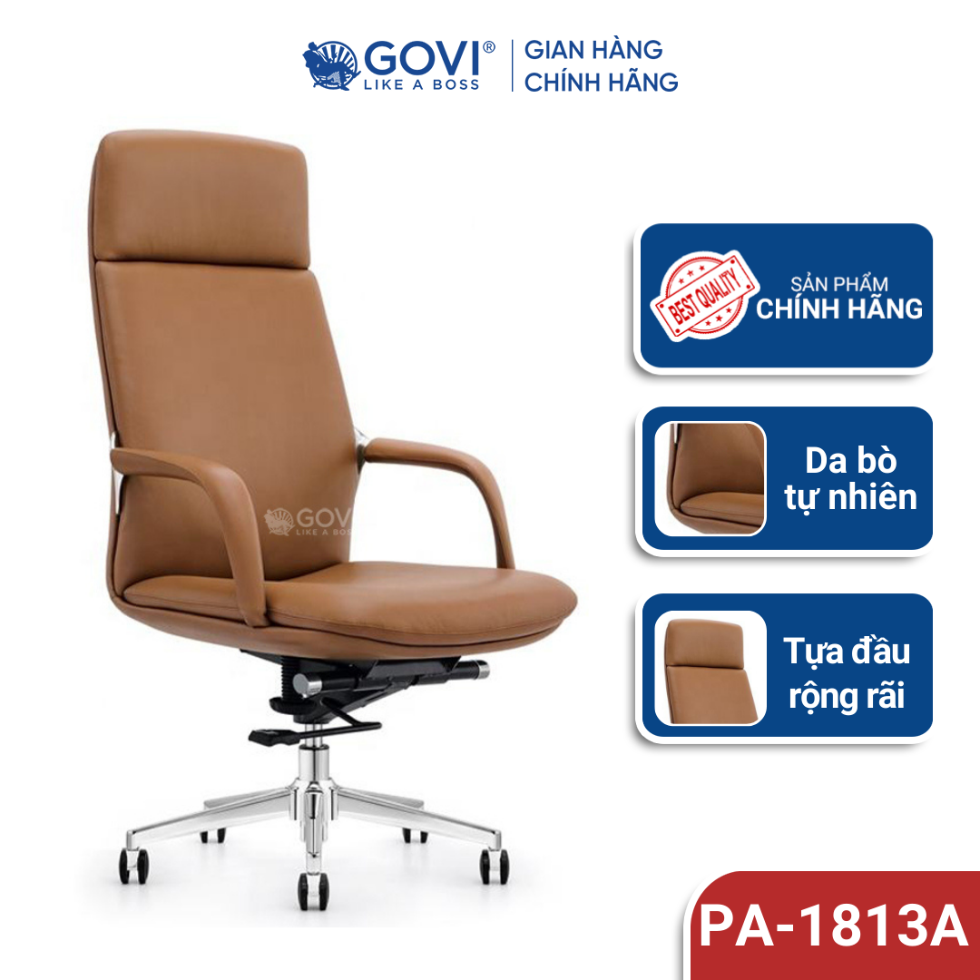 Ghế lãnh đạo GOVI Passo PA-1813A Da bò Italy nhập khẩu