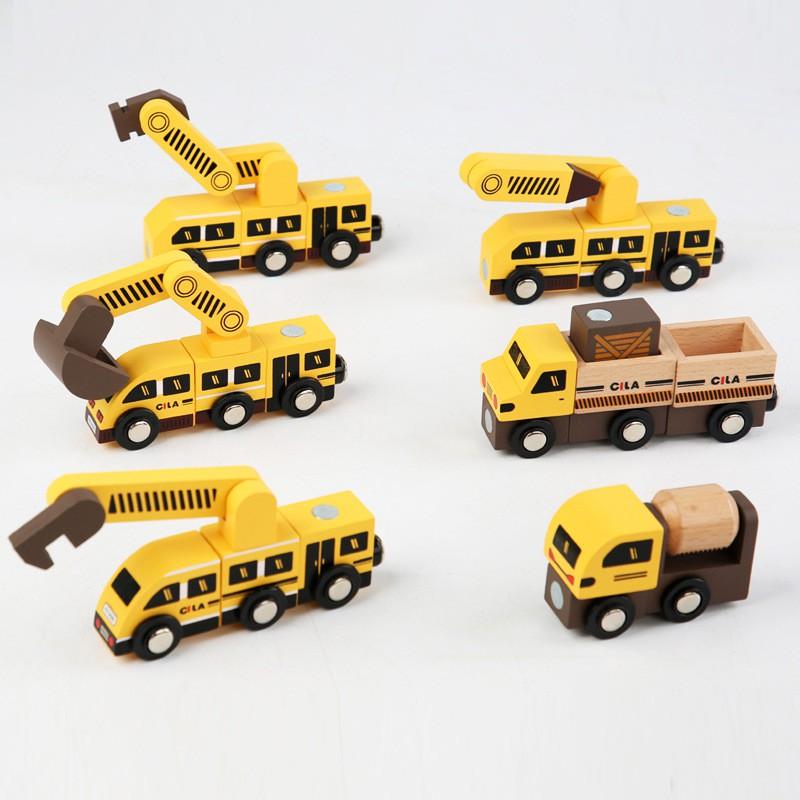 Đồ chơi lắp ráp xe robot từ tính thông minh có đường ray cho trẻ em kích thích tư duy sáng tạo hạn chế bé dùng đện thoại