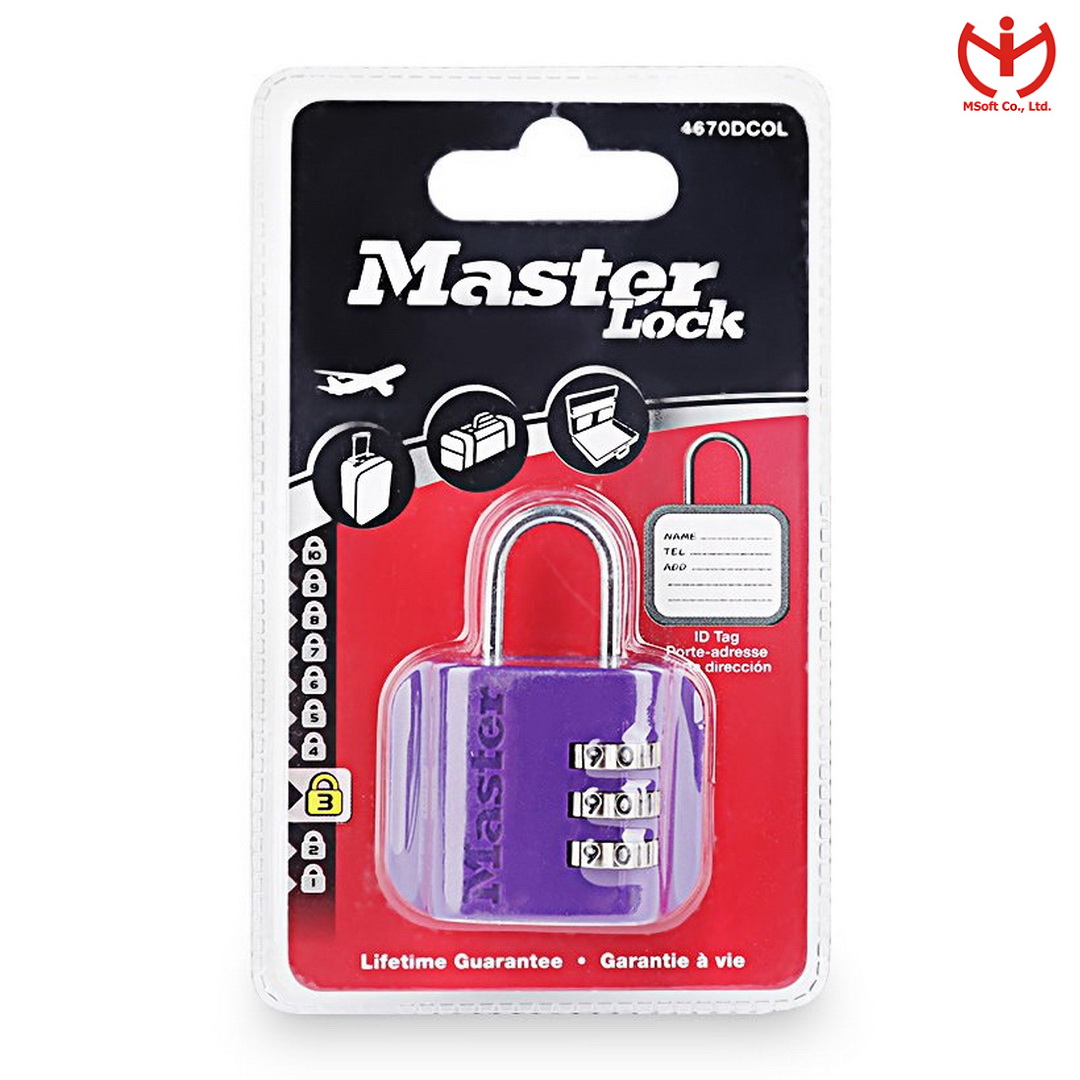 KHÓA VALI MASTER LOCK 4670EURDCOL