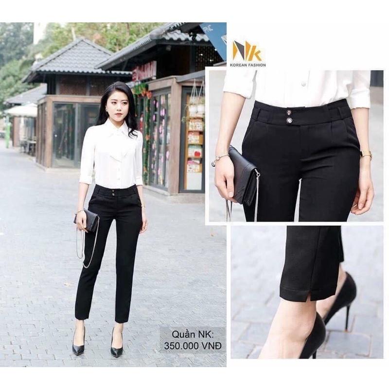 Quần baggy cơ bản công sở cao cấp NK