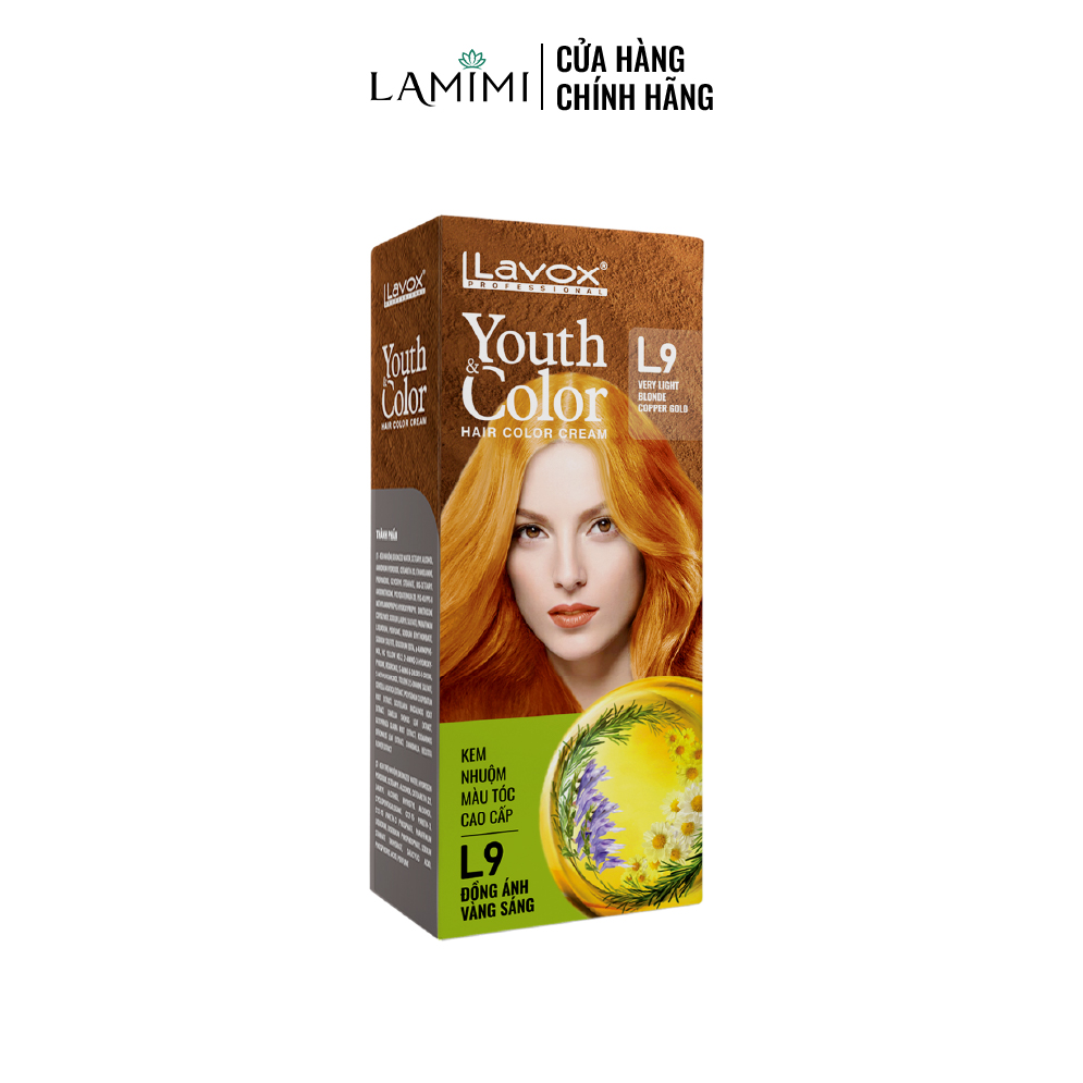 Kem Nhuộm Tóc Thời Trang Youth &amp; Color Lavox 60ml - Nhuộm Tóc Tại Nhà (Kèm Bao tay &amp; Oxy Trợ Nhuộm) Lamimi Chính Hãng