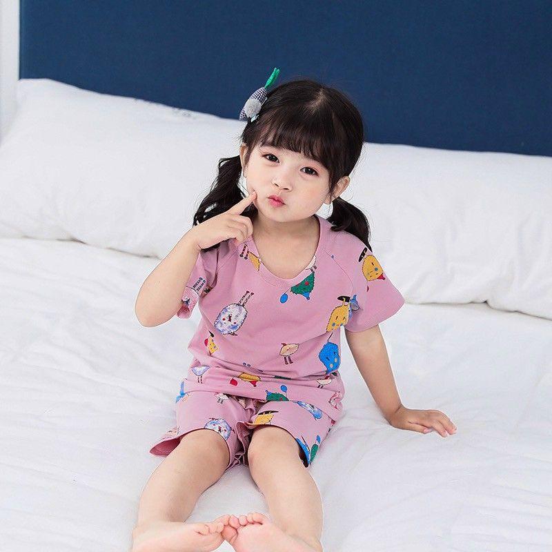 Bộ cotton 4c mẫu hình bé yêu