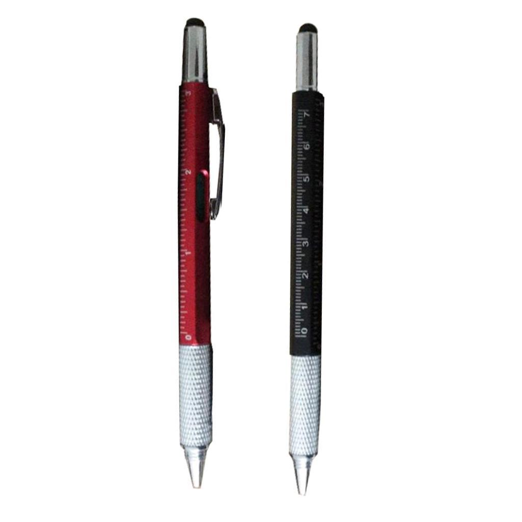 Capacitive Stylus Pen Touch Screen Pen for Samsung Apple Phone Black+Red