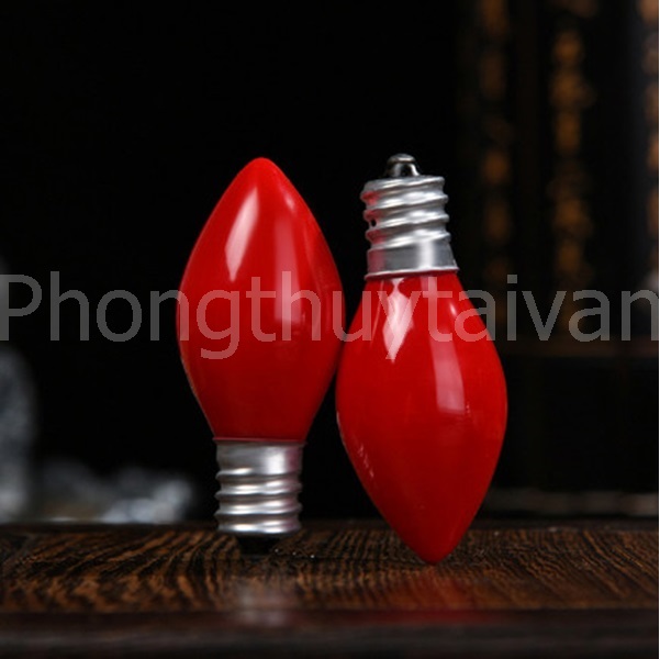 Bóng đèn Trái Ớt 3W  (LED và SỢI ĐỐT)  - màu đỏ, trắng thắp bàn thờ,đèn trang trí