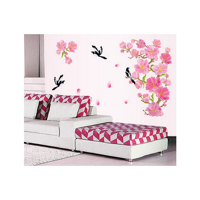 Decal Dán Tường Cành Đào Hồng 1 PK155
