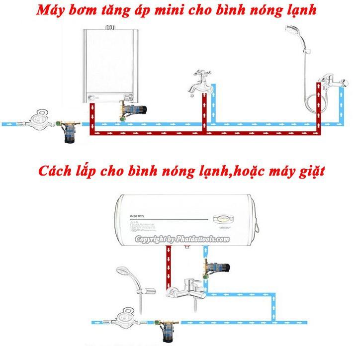 Máy bơm tăng áp cho bình nóng lạnh,máy giặt,vòi sen