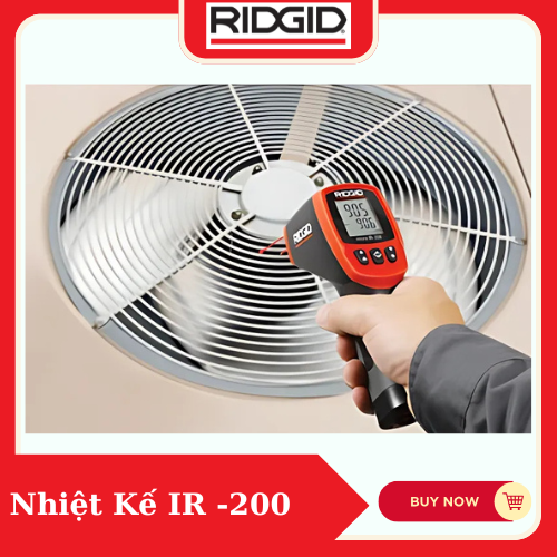 Nhiệt kế hồng ngoại IR-200 RIDGID (36798) Nhanh Chóng Và Chính Xác Chỉ Với Một Nút Bấm Số 1 Tại Mỹ - Hàng Chính Hãng