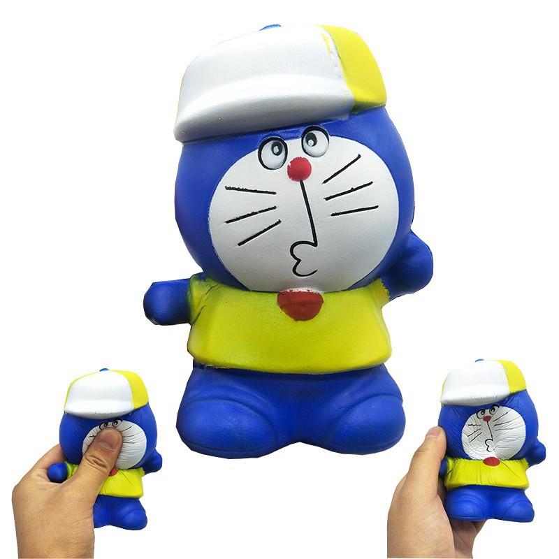 Squishy Doraemon đội mũ