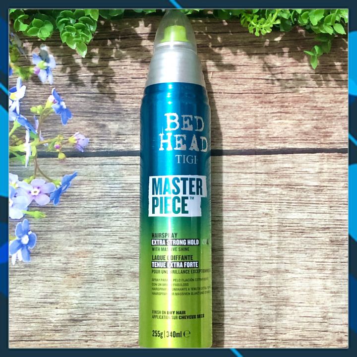 Keo xịt bóng tóc TIGI Bed Head Masterpiece shine hairspray giữ nếp cứng vừa Mỹ
