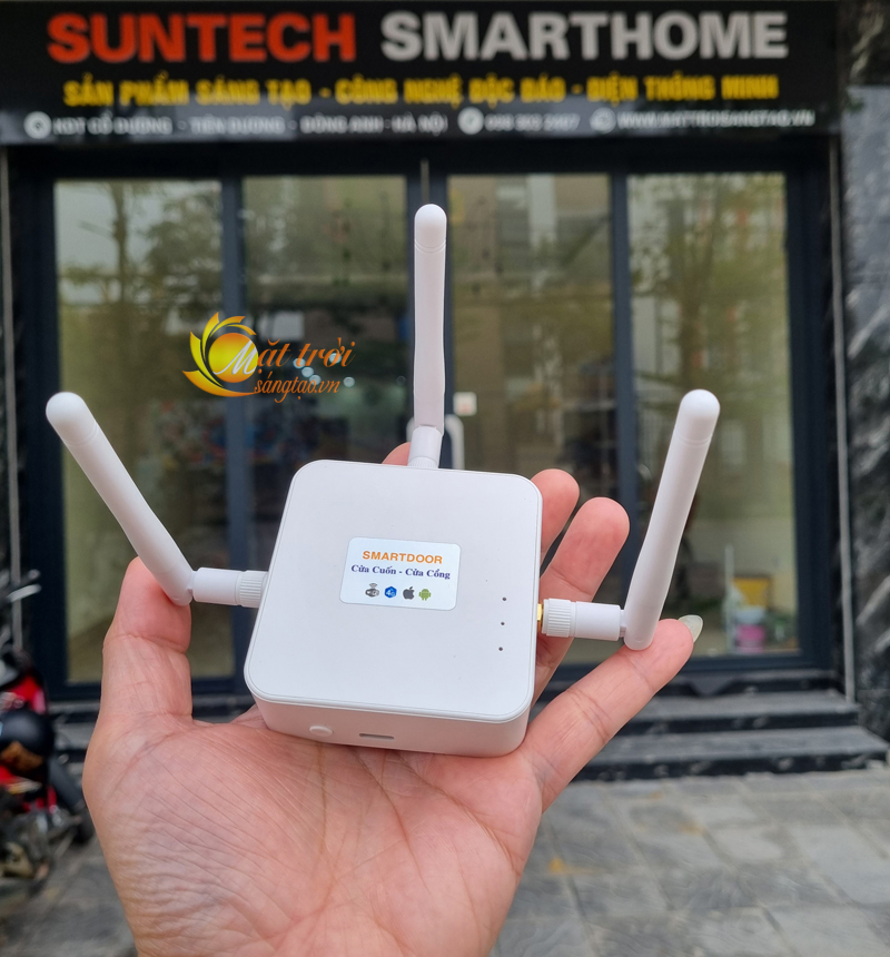 Bộ phát sóng điều khiển cửa cuốn bằng điện thoại Wifi  Smart Life công suất lớn