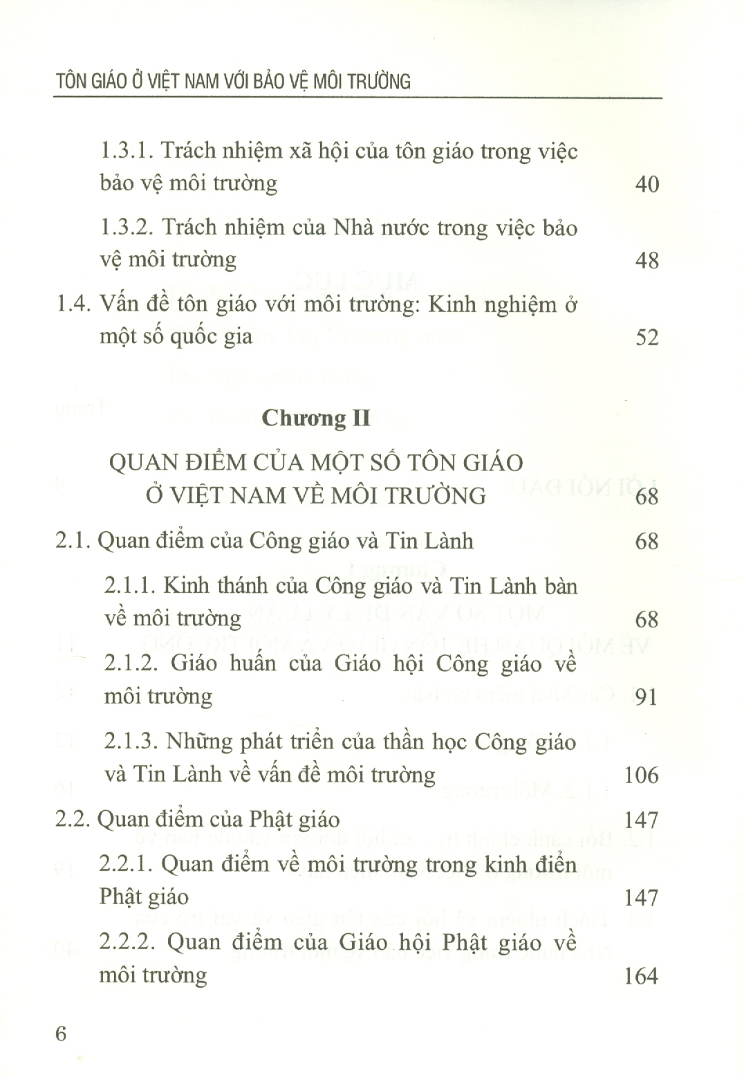 Tôn Giáo Ở Việt Nam Với Bảo Vệ Môi Trường (Nghiên Cứu Trường Hợp Phật Giáo, Công Giáo, Tin Lành) (Sách chuyên khảo)