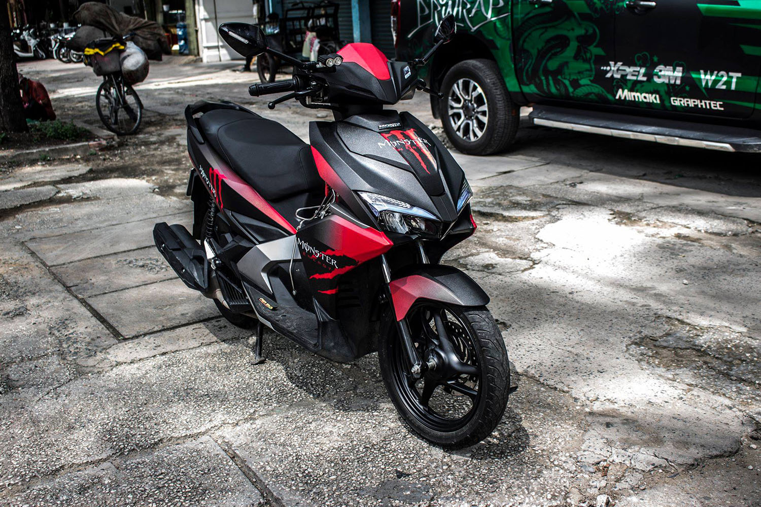 Tem trùm AirBlade 2016 Red Monster