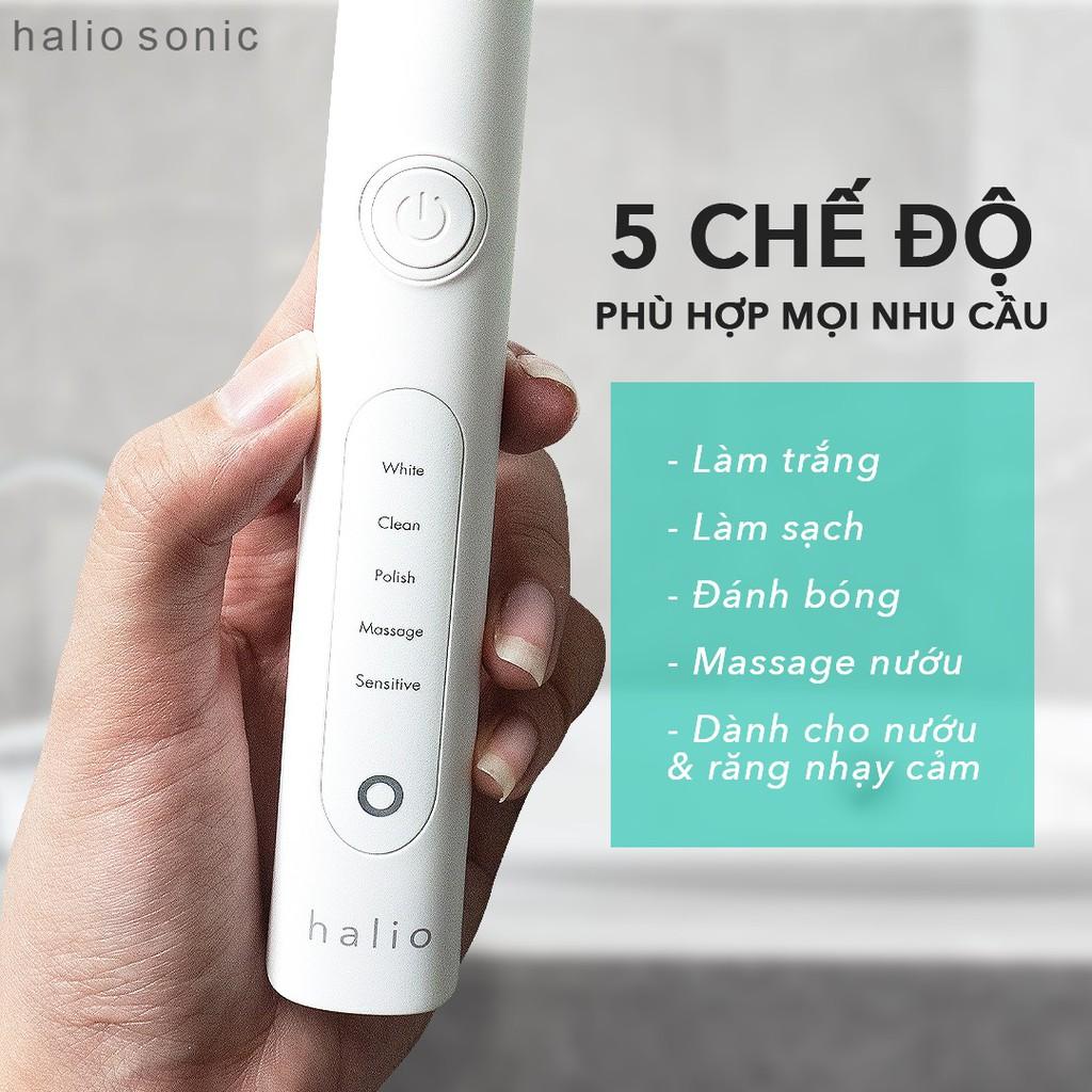 Bàn Chải Điện Halio Sonic Whitening Toothbrush Pro - Màu White Kèm Hộp Đựng