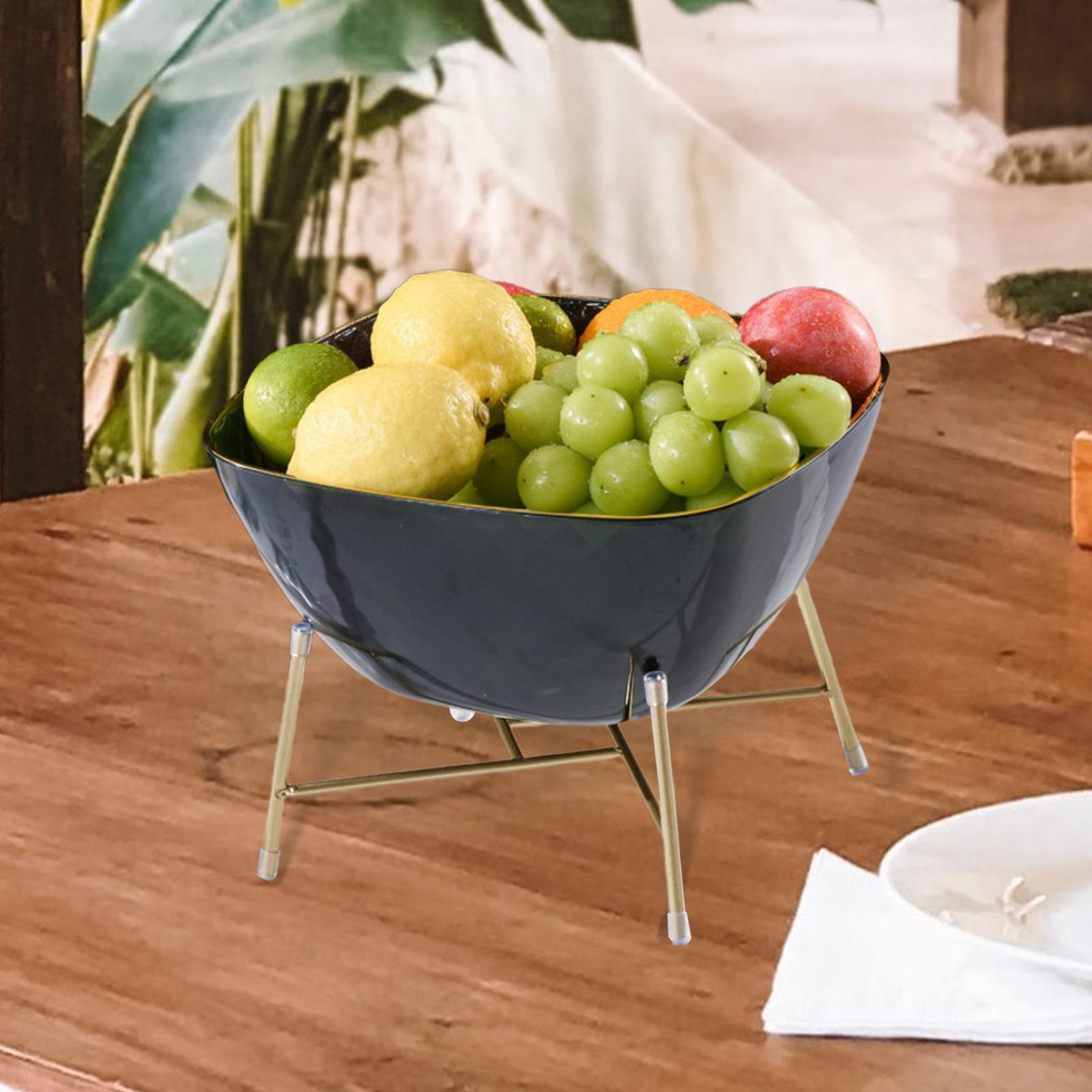 Fruit Plate Fruit Holder Snack Storage Tray for Kitchen Counter Dining Table