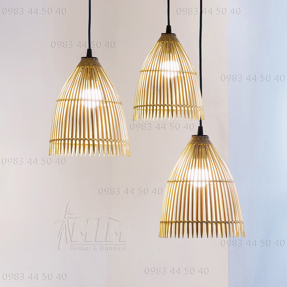 Đèn tre MTDT60 - Đèn mây tre, Đèn trang trí, Đèn treo thả