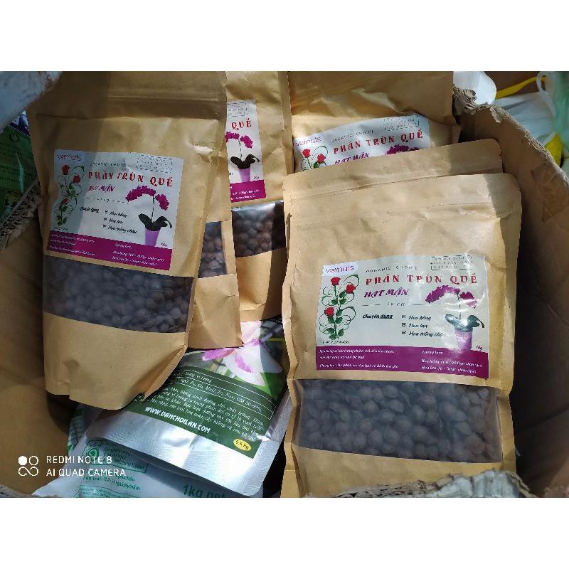 Phân trùn quế Hạt mận cao cấp Vernus 1kg