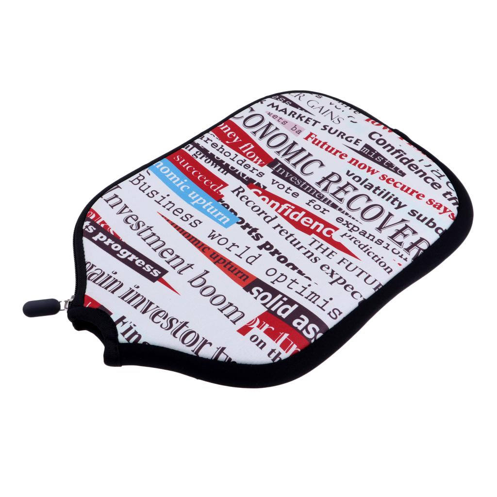 Premium Neoprene Pickleball Paddle Cover Zipper Sleeve Protective Case