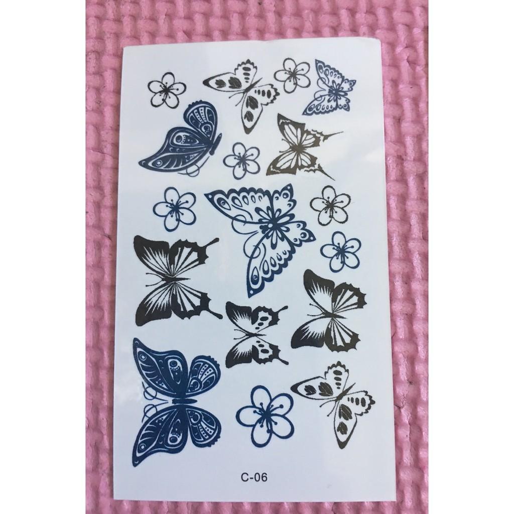 Combo 5 tấm xăm dán tatoo