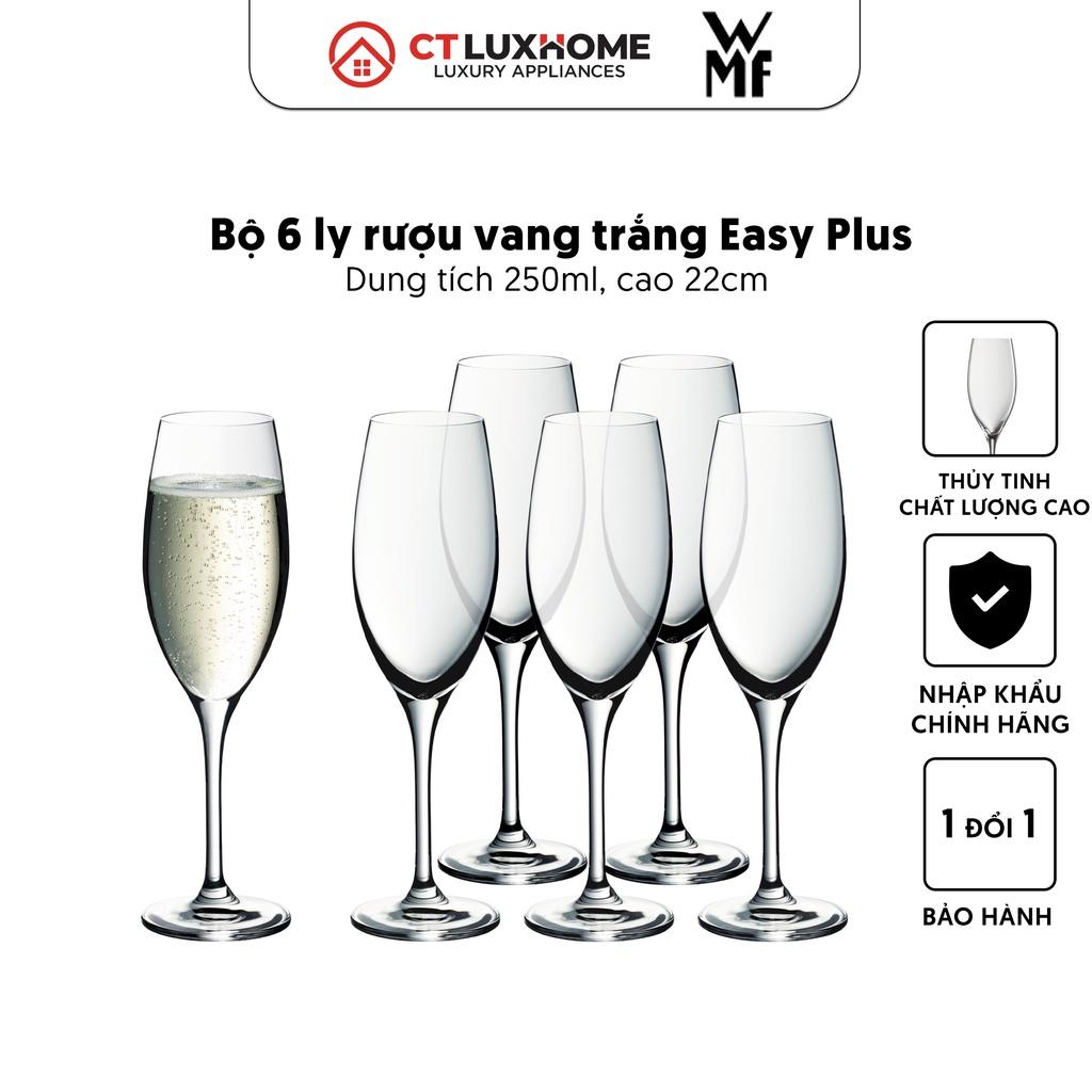 Bộ 6 ly rượu vang trắng Easy Plus, thủy tinh cao cấp - 0910259990