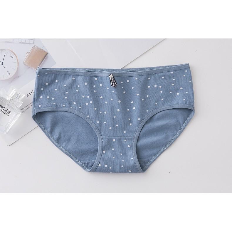 Quần Lót Cotton Kháng khuẩn Thời Trang Xuất Nhật Ngang Eo  Hàng Loại Đẹp.